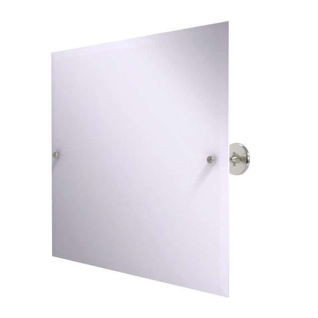 Shadwell Collection Frameless Landscape Rectangular Tilt Mirror with Beveled Edge - SL-93-SN