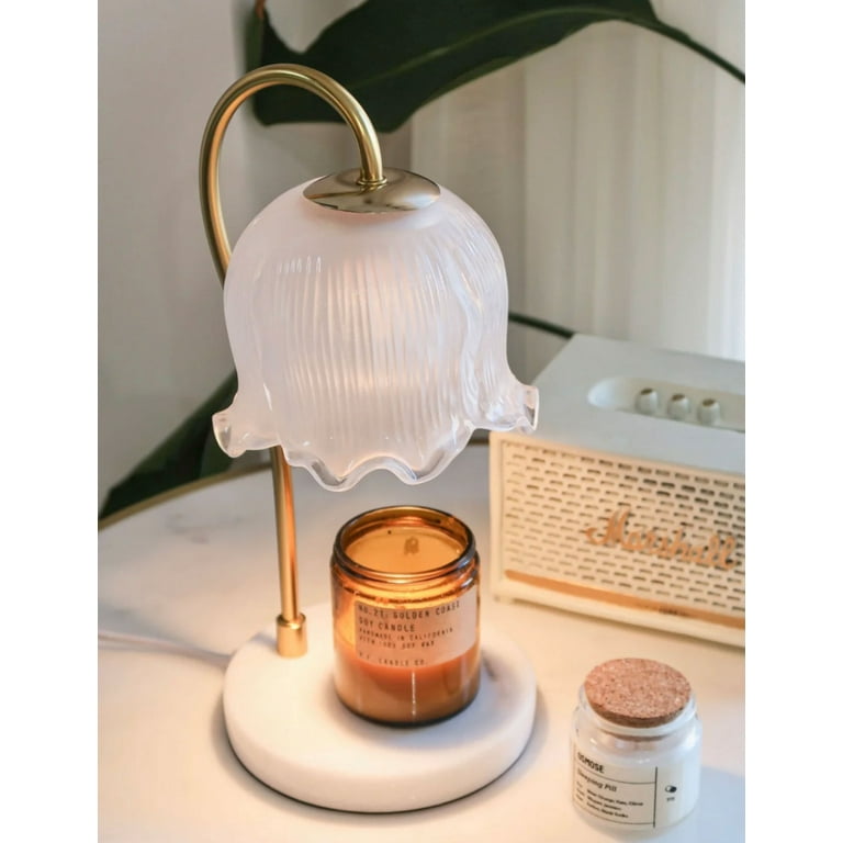 Marycele Candle Warmer Lamp, Electric Candle Lamp Warmer, Gifts for Mom,  Bedroom Home Decor Dimmable Vintage Wax Melt Warmer for Scented Wax with 2  Bulbs, Jar Candles, House Warming Gifts