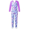 thumbnail image 2 of MSemis Kids Girls Floral Printed Swimsuit UPF 50+ Rash Guard Swimwear, 2 of 3