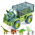 thumbnail image 1 of Camiones transportadores de juguetes de dinosaurios Jadeshay juego de coches de transporte de dinosaurios, 1 of 1