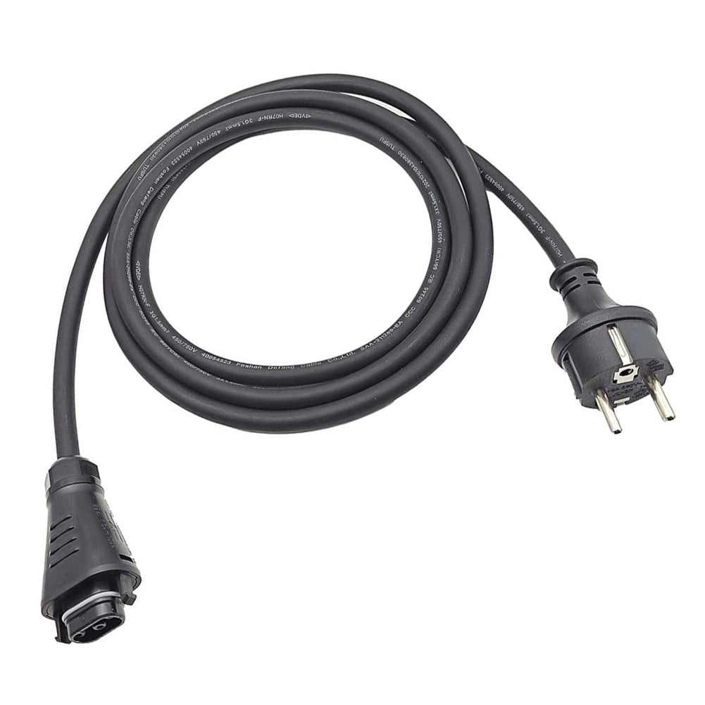 CHENGSI for Hoymiles HMS Connection Cable Field Connector & Play 3 meters Solar Power Microinverter AC Adapter IP44 Rated H07RN-F 3x1.5mm² Rubber Hose Cable for PV Systems Indoor Outdoor Use