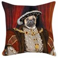 thumbnail image 1 of Henry the Pug Housse de Coussin, 1 of 2