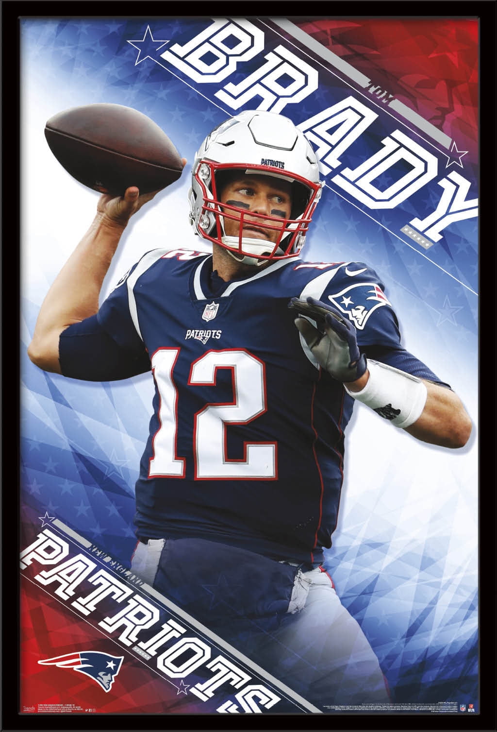 New England Patriots Tom Brady Poster Walmart Com Walmart Com