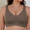 thumbnail image 2 of Bras for Women Gather Wireless Bra Soft Comfortable Push Up Lingerie Breathable Nylon Spandex Bra for Everyday & Sports Wear Full Coverage Support Xl Size Sports Bras for Women, 2 of 5
