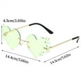 thumbnail image 5 of Jesscasday Punk Sunglasses Lightweight Trendy Sunglasses for Travel Stage Unisex Wear, 5 of 20