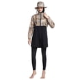 thumbnail image 2 of 4 Piece Swimwear for Women Long Sleeve Rash Guard Swimsuit with Swim Cap Full Coverage Beachwear for Surfing Diving and Holiday Sports, 2 of 8