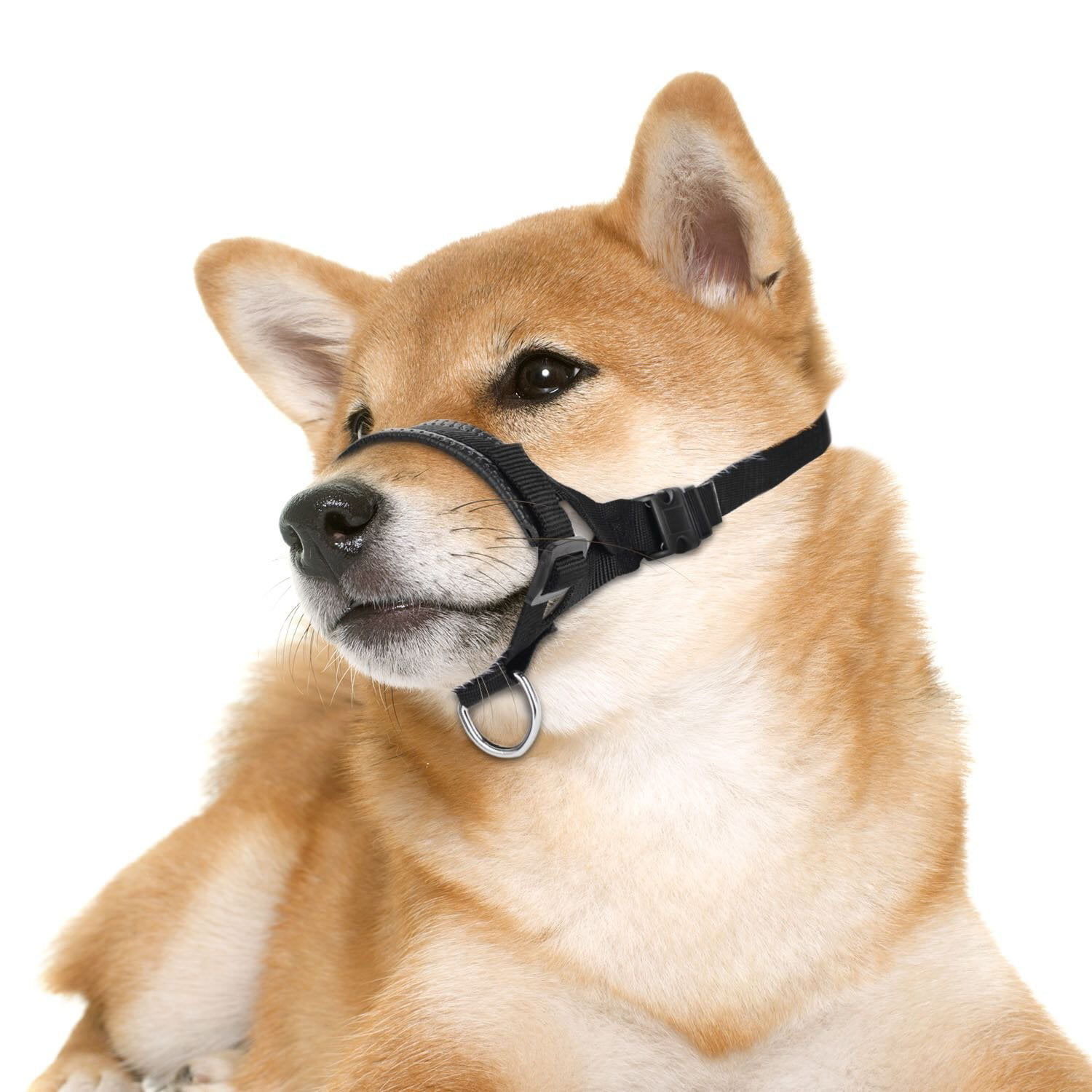UPDOG Dog Muzzle Nylon Adjustable for Small Medium or Large Dogs Barking and Chewing Prevent for Biting