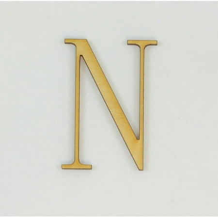 1 Pc, 5 Inch X 1/4 Inch Thick Fangsong Font Wood Letters N For Direction Use Or Decor