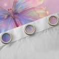 thumbnail image 4 of Homewish Gradient Colorful Butterfly Black Out Curtains,Flying Animal Curtains Pack of 2 (42x63 Each),Pink Loves Pattern Bedroom Curtains For Girls Kids,Super Cozy Room Decor, 4 of 6