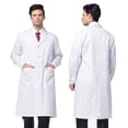 thumbnail image 4 of Bata blanca de farmacia Bata de laboratorio químico para hombres y mujeres Bata de estudiante de medicina Bata de médico Bata de enfermera Protección laboral Herramientas, 4 of 5