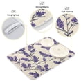 thumbnail image 4 of Kitchen Drying Mat 16x18In Drying Dish Mat Dish Drying Mats Kitchen Countertop Multi-Function Drain Drying Mat Kitchen Table Purple Lavender1, 4 of 8