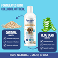 thumbnail image 3 of Scrubby Tails Organic Dog Shampoo - Puppy Oatmeal Shampoo for Itchy Skin Relief - Hypoallergenic for Sensitive Skin & Newborns, Deodorizes Smelly Dogs, Tearless, Made in USA, 16oz (Vanilla Ice Cream), 3 of 8