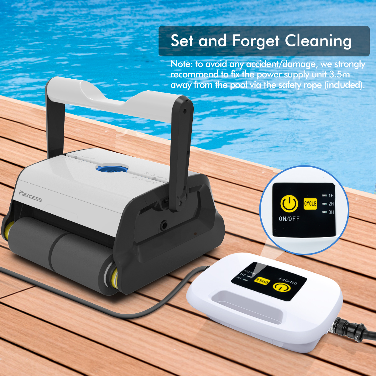 Paxcess Automatic Robotic Pool Cleaner Wall Climbing Robotic Swimming Pool Cleaner Ideal For In Ground Swimming Pools Up To 50 Feet Walmart Com Walmart Com