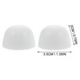 thumbnail image 3 of ifundom White Plastic Toilet Bolt Cover for Concealing Fasteners 6Pairs, 3 of 6