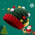 thumbnail image 4 of Cozy Christmas Knit Beanie For Women Men Fun Holiday Party Hat Cute Xmas Stocking Cap Soft Yarn Winter Earflap Cap For Family, 4 of 8
