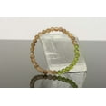 thumbnail image 3 of Natural Copper Rutilated Quartz & Peridot 8mm Round Shape Smooth Cut Beads Stretchable Bracelet for Men & Women., 3 of 4