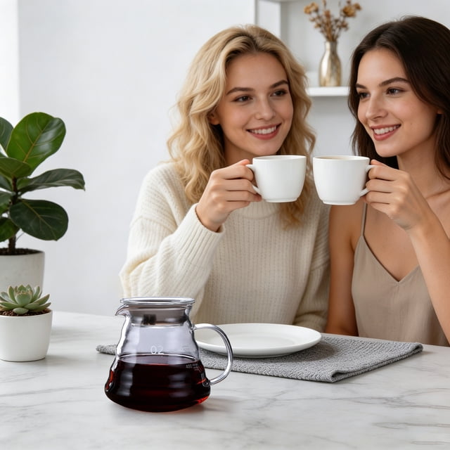 Tong Glass Coffee Server Standard Glass Coffee With Lids For Drip Coffee Maker