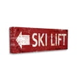 thumbnail image 3 of Stupell Industries Ski Lift Arrow Pointing Left Sports Painting Gallery Wrapped Canvas Print Wall Art, 40 x 17, 3 of 7