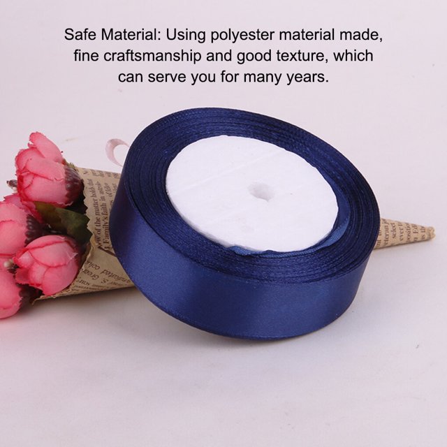 Gift Wrap Ribbon Wedding Clothes Making Supply Multi-color DIY Craft Accessories Festival Fabric Polyester Ribbons Box Ornaments Navy 38