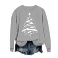 thumbnail image 1 of COM1950s Chandails en Molleton de Noël pour Femmes, Sweat à Capuche Imprimé de Noël pour Femmes, Col Rond Manches Longues, Hauts de Noël pour Femmes, Sweat à Capuche Femmes, Longs Chandails en Molleton pour Femmes, 1 of 5