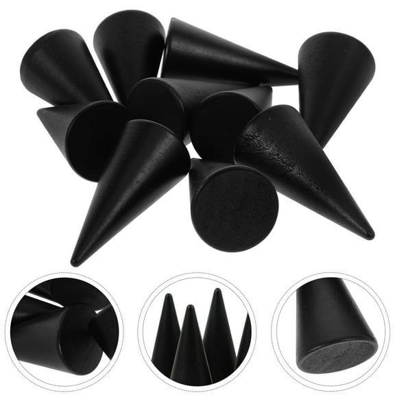 OUNONA  10 Pcs Display Cones Craft Accessories Cone-shaped Decor Travel