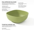 thumbnail image 6 of Baby Bowl by Muqee Peeko in Elegant Pea Pod Green Color - Baby Safe Silicone, 6 of 6