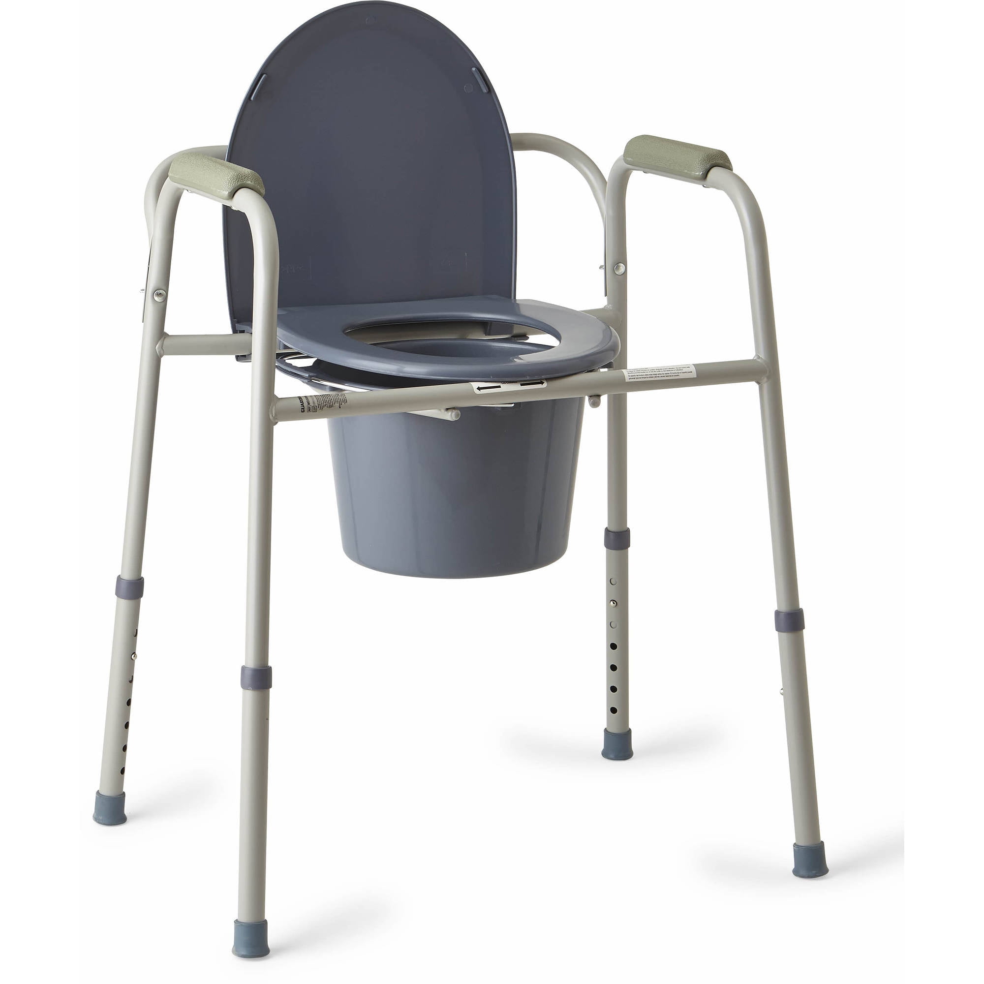 Medline Steel 3 In 1 Bedside Toilet Commode Walmartcom