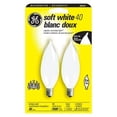 thumbnail image 1 of GE 40W Soft White Chandelier Bulbs, 1 of 1