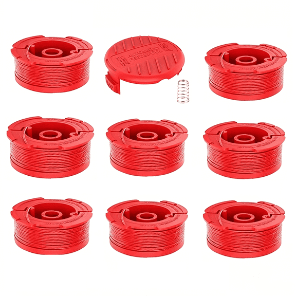 8 Pack 0.080" String Trimmer Line Replacement String Line with Cap Compatible with Craftsman Weed Wacker CMZST080/CMZST120SC