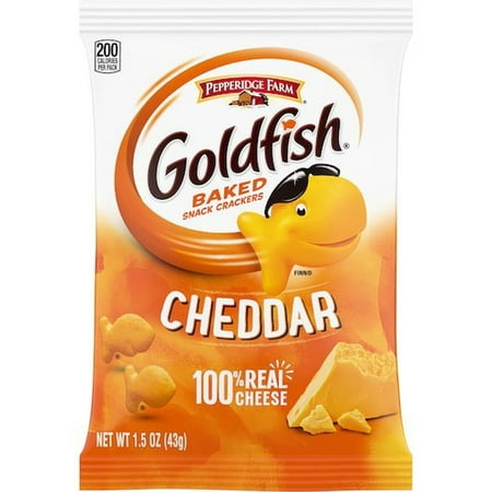 Pepperidge Farms Goldfish Cheddar Crackers, 1.5 Ounce -- 72 per Case.