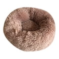 thumbnail image 2 of Cama para gatos, cama para cachorros, larga, de felpa, de tela PP, lavable, cálida, para dormir, redonda, con cojín en forma de dona, para gatitos,, 2 of 8