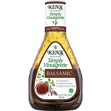 (3 Pack) Ken's Steakhouse Simply Vinaigrette, Balsamic, 16 Fl (Best Creamy Balsamic Vinaigrette)