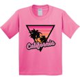 thumbnail image 3 of Inktastic California with Triangle and Palm Trees Youth T-Shirt, 3 of 5