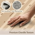thumbnail image 6 of ODIKA 4'x6' Beige Brown Abstract Geometric Washable Area Rug Contemporary Minimalist Vertical Stripe Design for Dorm Room, Small Living Stain Resistant Low Profile, Easy Care, 6 of 7