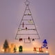 thumbnail image 1 of Decoraciones navideñas, adornos navideños, rejillas para árbol de Navidad, marco plegable para árbol de Navidad, árbol de Navidad perforado, decoración navideña de pared de hierro, rejilla de hierro, 1 of 6