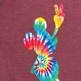 thumbnail image 3 of Mickey & Friends - Mickey Silhouette Peace Tie Dye - Women's Short Sleeve Graphic T-Shirt, 3 of 5