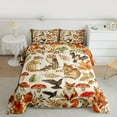 thumbnail image 2 of Manfei Animal Fox Owl Full Size Comforter Sets 3-Piece for Teens,Botanical Mushroom Bedding Comforter Set,Happy Fall Autumn Lightweight Bedding Sets,Microfiber Bedroom Decor,Reversible, 2 of 8