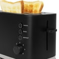 thumbnail image 3 of YAOMOBB Fast Heating Technology Toaster Home Toaster 2 Piece Bread EU Plug Stainless Steel Wide Slot Fast Heating Detachable Tray DIY Breadfast Waffles Bagel, 3 of 6
