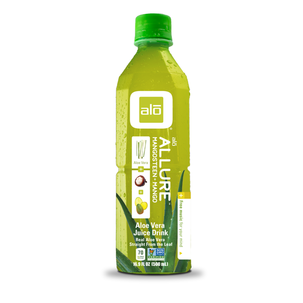 Alo Allure Aloe Vera Juice Mangosteen & Mango, 16.9 Fl Oz, 12 Count
