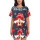 thumbnail image 1 of Balery Cute Christmas Gnomes (2) Conjunto de Pijama para Mujer con Estampado, Dos Piezas de Manga Corta y Shorts, Ropa de Dormir Suave con Cuello Redondo y Bolsillos-3X-Large, 1 of 6