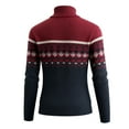 thumbnail image 2 of Men's Fair Isle Knit Full Zip Mock Neck Sweater Long Sleeve Casual Zip-Up Cardigan, 2 of 4