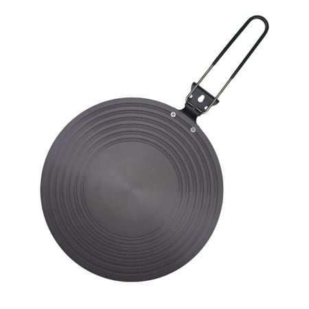 Foldable Gas Stovetop Heat Diffuser Plate Defrosting Tray Aluminum with Handle 28cm