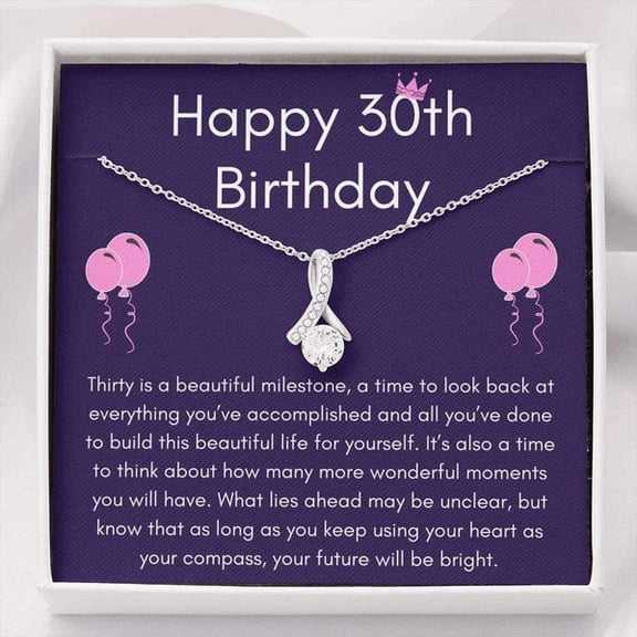 Unique 30th BirthdayFor Female - Necklace, White Alluring Necklace