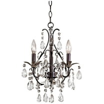 Minka Lavery - Mini Chandelier 3 Light Castlewood Walnut/Silver in Traditional