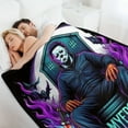thumbnail image 5 of Horror Movie Michael Myers Halloween Flannel Plush Print Blanket, Four Seasons Comfortable and Lightweight, Suitable for Sofa Bedroom Living Room and Travel, 5 of 7