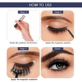 thumbnail image 2 of Magnetic Eyeliner and Eyelashes Kit, Magnetic Eyelashes with Eyeliner, False Lashes 12 Pairs with Tweezers, 2 of 7