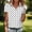 White, variant on Lpmadey Women's Polka Dot Zip Neck Short Sleeve Polo Shirt - Casual Golf Top for Spring & Summer