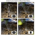 thumbnail image 3 of Solar Water Fountain Kit, Energy-Efficient 7V 1.2W Solar-Powered Pump For Gardens, Bird Baths, And Ponds, With Four Adjustable Nozzles, 3 of 5