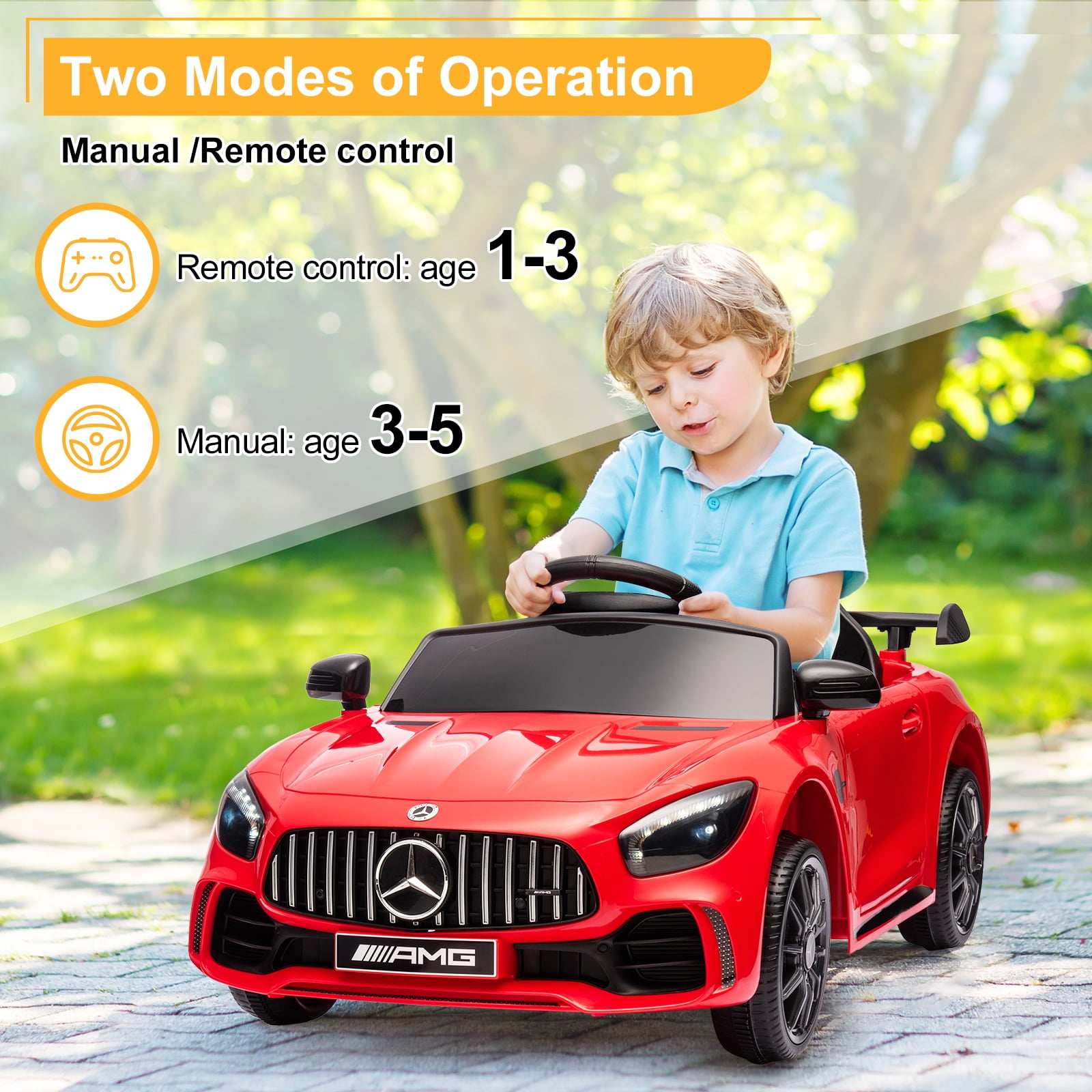 Mercedes benz ride on car with remote control manual new arrivals