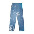 thumbnail image 3 of Haiem Snowflakes1 Men's Pajama Pants Ultra Lightweight Pjs Bottoms Sleepwear Bottom Pants With Pocket Drawstring-Large, 3 of 7